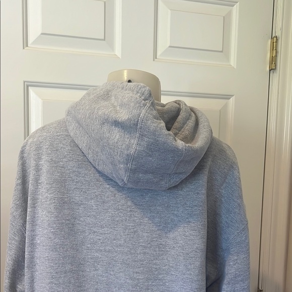 New Gray Women's Hoodie Sweater with pink butterfly logo size Large - Picture 5 of 6